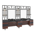 Kaptafel 2 spiegel met wasbak 127
