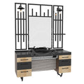Kaptafel 1 spiegel met wasbak 127