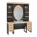 Kaptafel 1 spiegel met wasbak 144