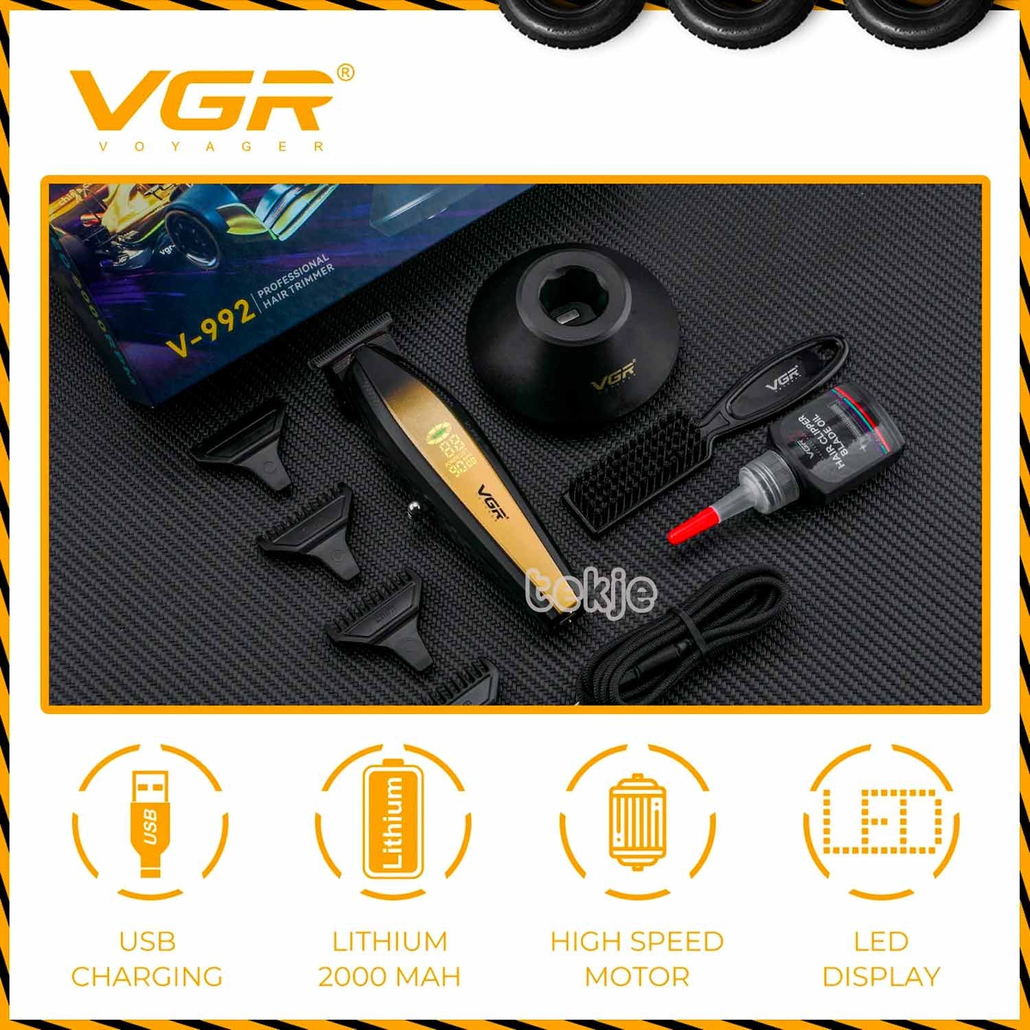 VGR Gold Trimmer 9000 RPM