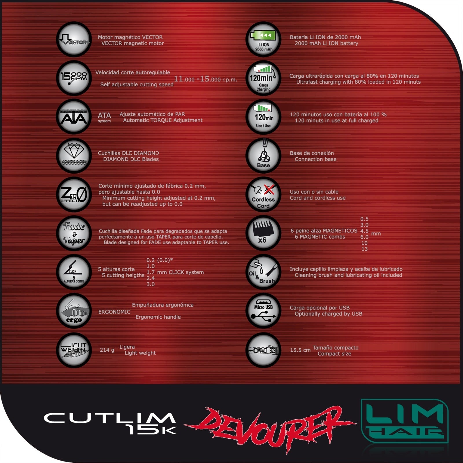 Lim Cutlim 15k Devourer Instinct Tondeuse Clipper