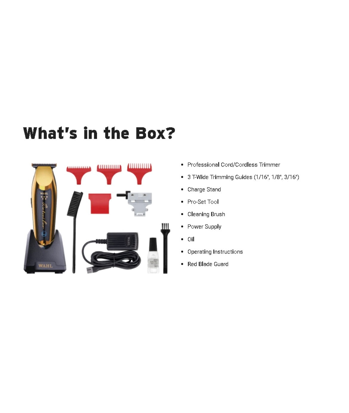 Wahl Tondeuse Set Magic Clip Cordless + Detailer Gold