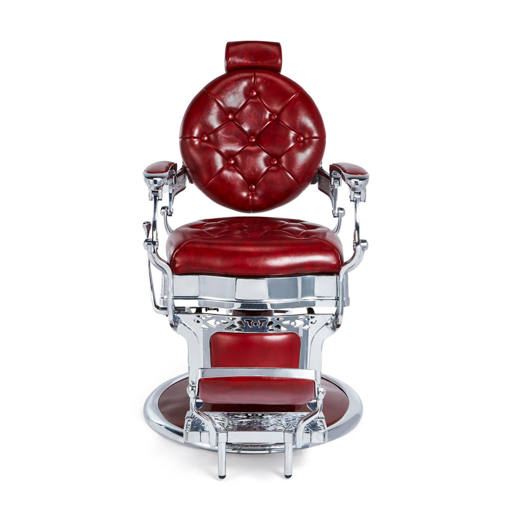 Mirplay Barber Chair Kirk R Red Silver