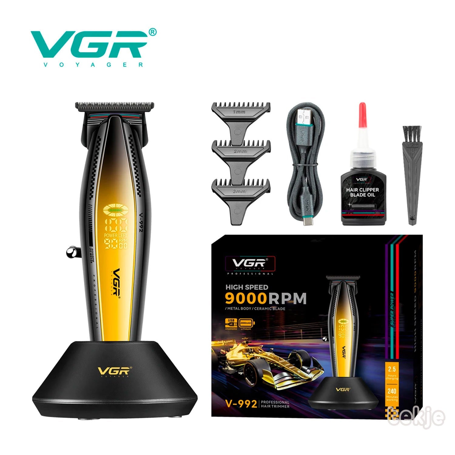 VGR Gold Trimmer 9000 RPM
