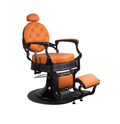 Barber Chair Black Matte Orange