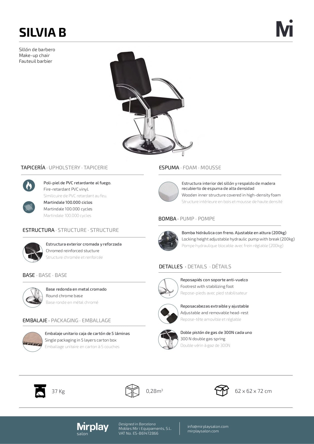 Barber Chair Silvia B