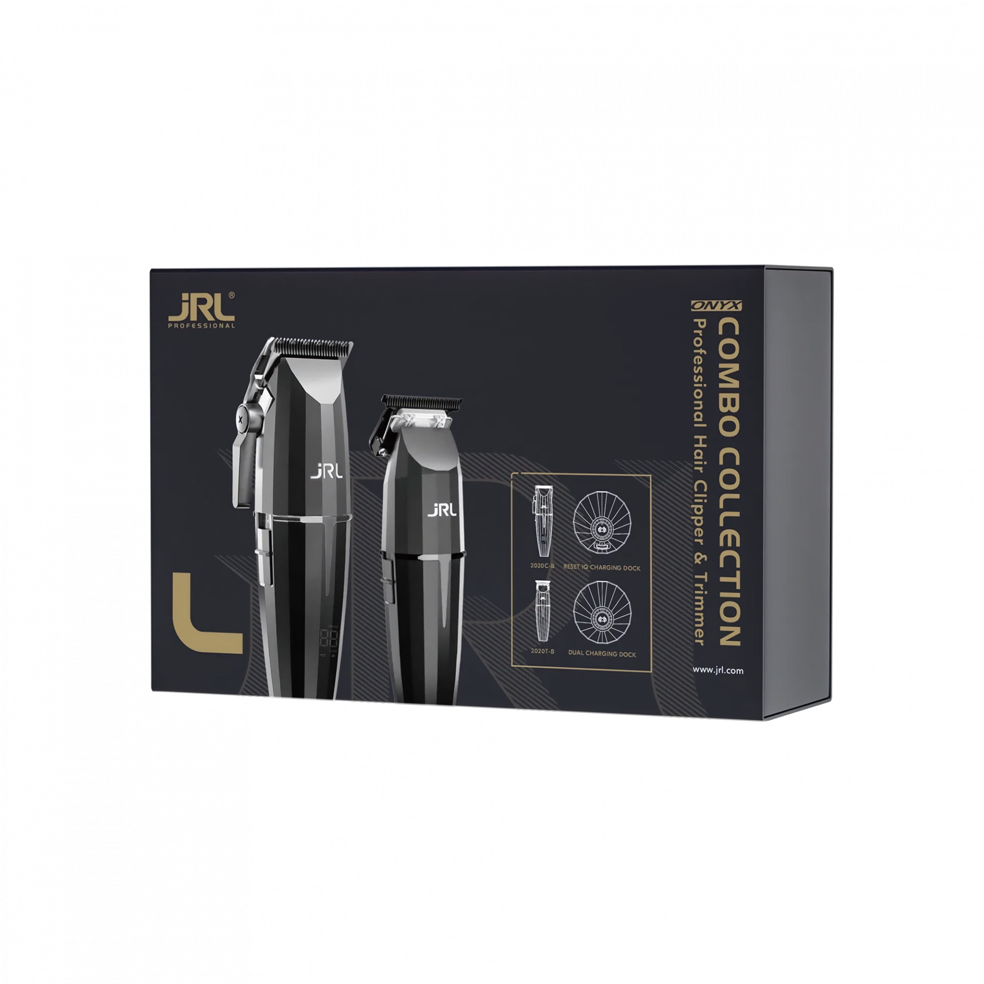 JRL Onyx Collection Combo Set Clipper + Trimmer