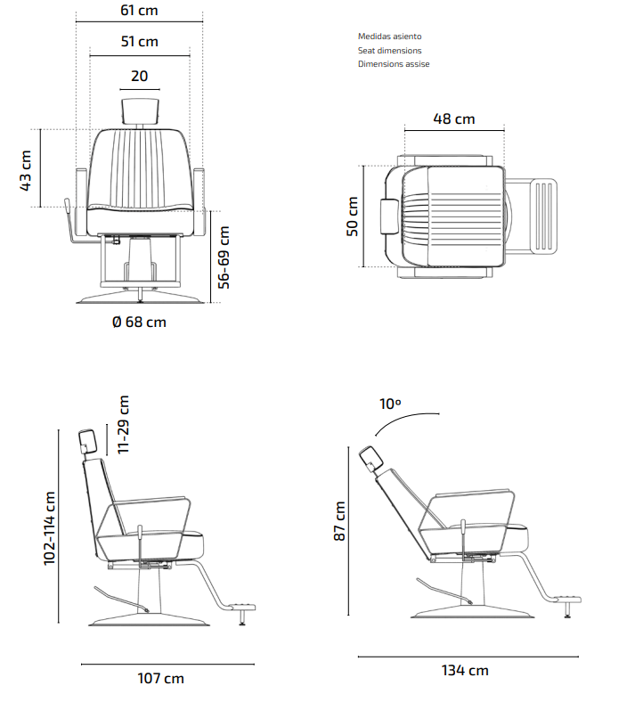 Mirplay Barber Chair Joey