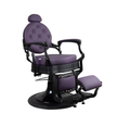 Barber Chair Black Matte Purple