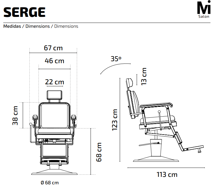 Mirplay Barber Chair Serge