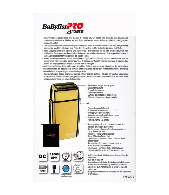 Babyliss Pro Shaver Gold FXFS2GE