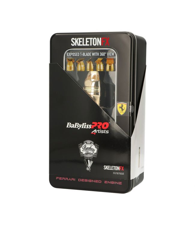 Babyliss Pro Combo Skeleton Trimmer + FoilFX02 Shaver Gold